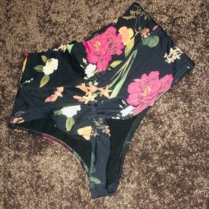 MONTCE Swim High Wasted Floral Bottoms